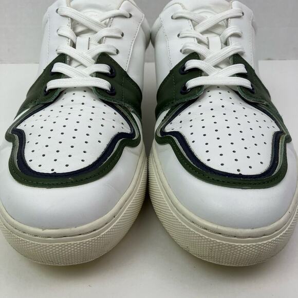 G/Fore Competition Disruptor Stripe White Olive Golf Shoes Leather Spikeless 11 - Picture 5 of 16